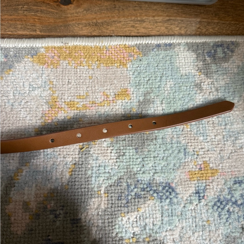 NWT Lodis Brown Faux Leather Belt